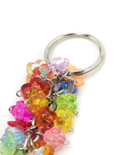 Amir Slama Set Of Three Pendant Keyrings In Multicolour