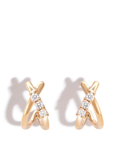 Shop Dana Rebecca Designs 14kt Yellow Gold Ava Bea Diamond Huggie Earrings
