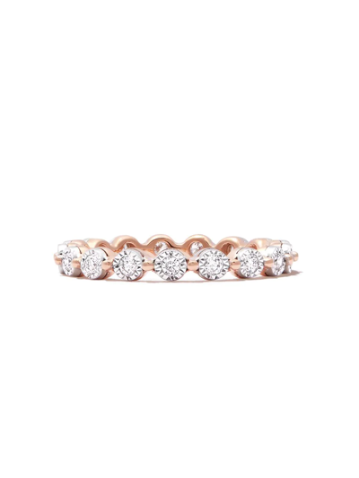 Shop Dana Rebecca Designs 14kt Rose Gold Ava Bea Diamond Eternity Ring In Pink