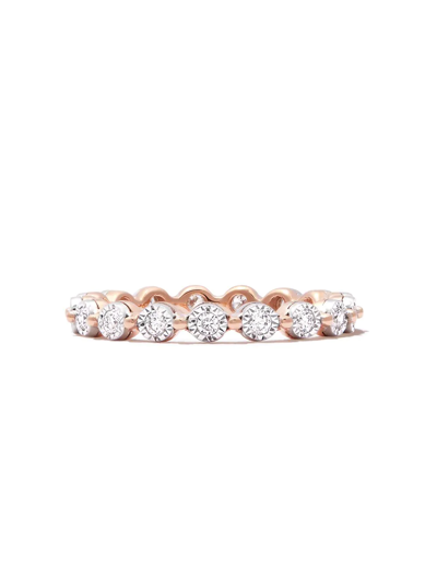 Dana Rebecca Designs 14k Rose Gold Ava Bea Diamond Eternity Ring In Pink
