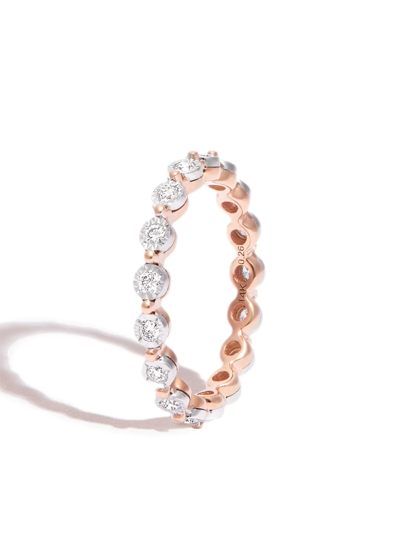 Dana Rebecca Designs 14k Rose Gold Ava Bea Diamond Eternity Ring In Pink