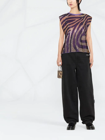 Philipp Plein Crystal-embellished T-shirt In Multicolour