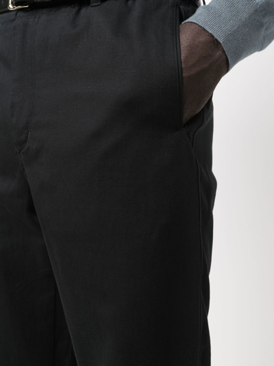 Shop Filippa K Odin Straight-leg Trousers In Black