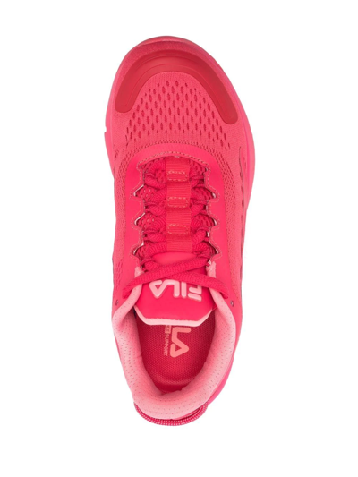 Shop Fila Shocket Train Lace-up Sneakers In Pink
