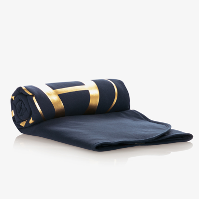 Shop Aigner Blue Padded Blanket (87cm)