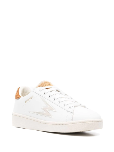 Shop Moa Master Of Arts Mastercourt Lace-up Sneakers In White