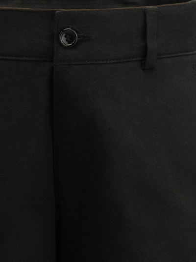 Moustache Tailored Knee-length Shorts In Black