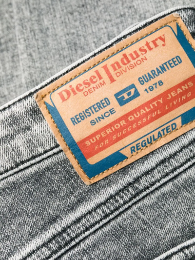 Diesel Mens Black D-amny Slim-fit Stretch-denim Jeans 31 In Grey