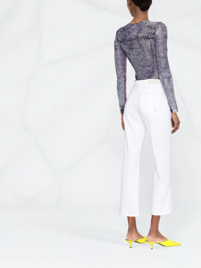Shop Icon Denim Pam Cropped Jeans In White