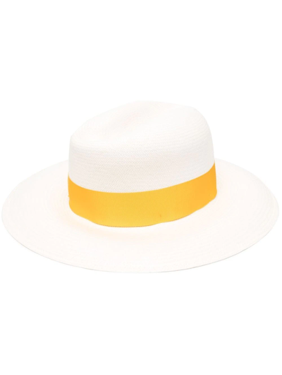 Shop Borsalino Wide-brim Sun Hat In Neutrals