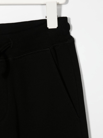Dsquared2 Logo-print Cotton Track Pants In Black