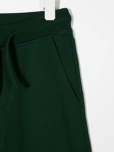 Dsquared2 Logo-print Cotton Track Pants In Green