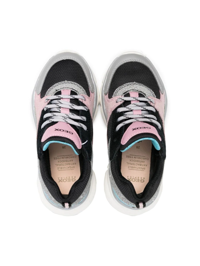Geox Panelled-design Low-top Sneakers In Grey