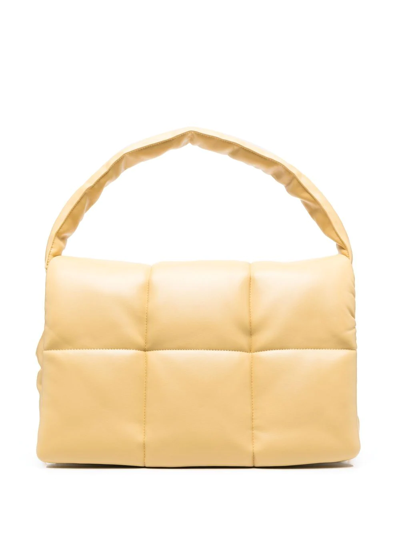 Shop Stand Studio Wanda Faux-leather Shoulder Bag In Yellow