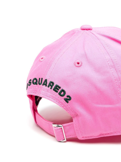 Shop Dsquared2 Graphic-print Baseball Cap In Pink