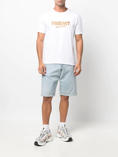 Shop Medicom Toy X Fragment 2021 Be@rtee T-shirt In White