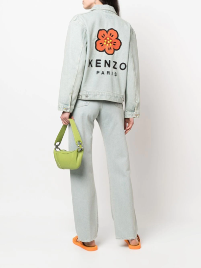 Kenzo X Nigo Floral-print Denim Jacket In Blue