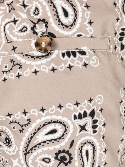 Mc2 Saint Barth Paisley-print Swim Shorts In Neutrals
