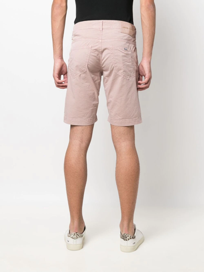 Shop Jacob Cohen Four-pocket Button-up Bermuda Shorts In Pink