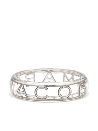 Marc Jacobs The Monogram Bangle Bracelet In Silver