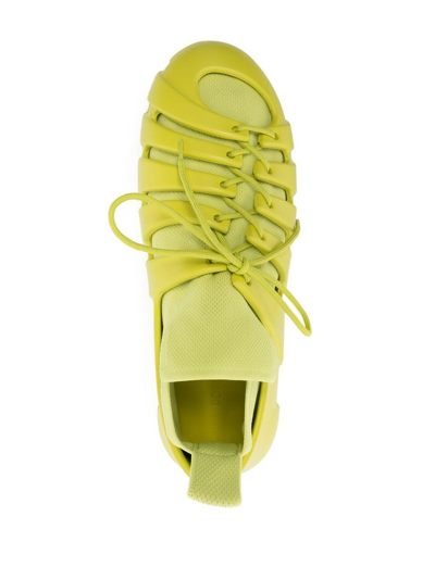 Shop Bottega Veneta Trail Chunky-sole Sneakers In Green