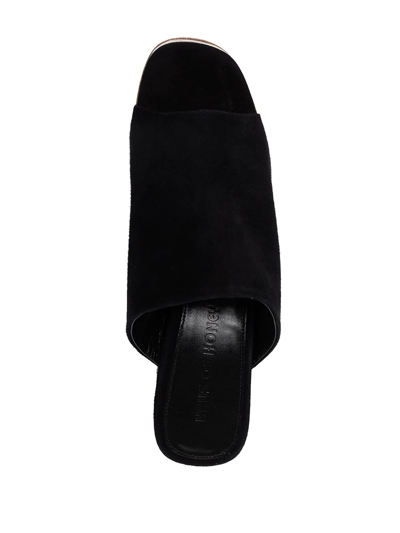 Haus Of Honey Block Heel 130mm Mules In Black
