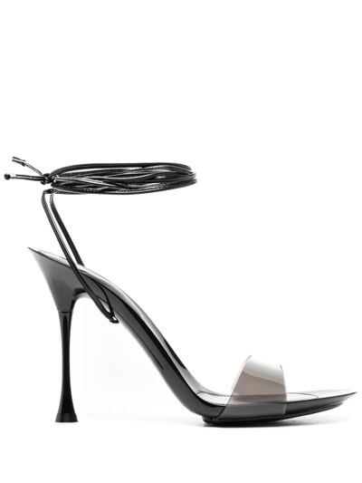 Gianvito Rossi Ankle Tie-fastening Sandals In Black