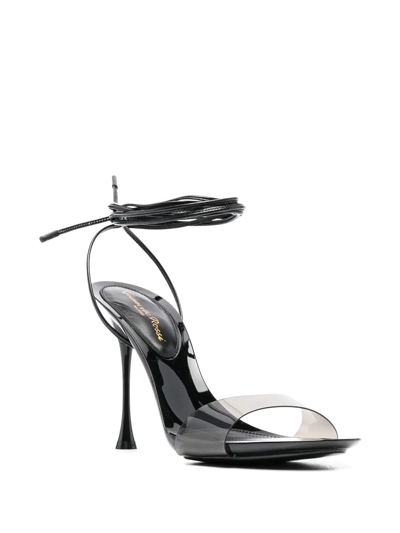 Gianvito Rossi Ankle Tie-fastening Sandals In Black
