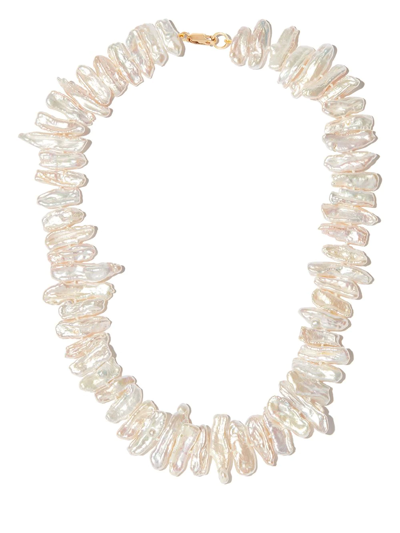 Shop A Sinner In Pearls Pearl Wide Choker Necklace In White
