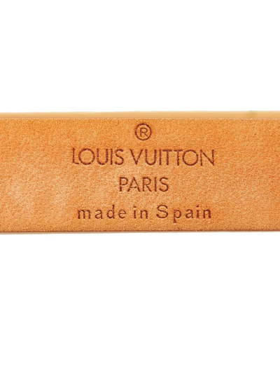 Pre-owned Louis Vuitton  Inventeur Buckle Belt In Brown