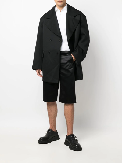 Shop We11 Done Tailored Knee Shorts In Black