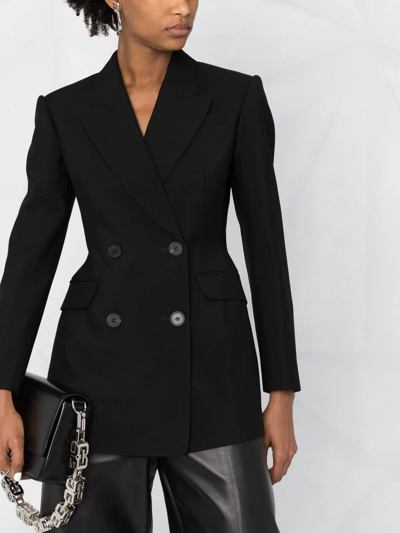 Alexander Mcqueen Women's Wool Blazer In Black