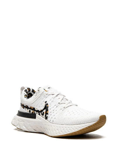 Shop Nike React Infinity Run Fk 2 "leopard" Sneakers In White