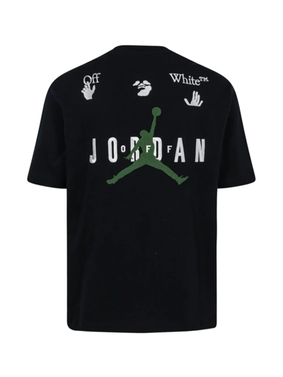 Jordan X Off-white Short-sleeve T-shirt In Black