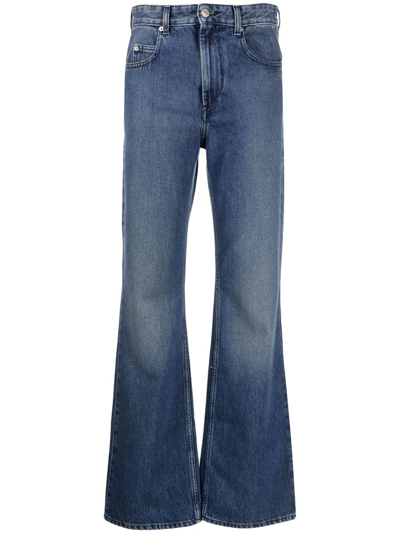 Shop Isabel Marant Étoile High-rise Flared Jeans In Blue