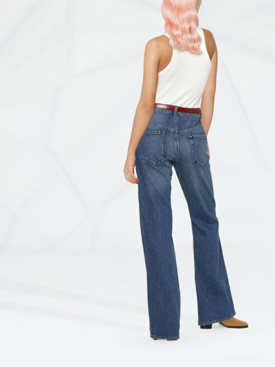 Shop Isabel Marant Étoile High-rise Flared Jeans In Blue