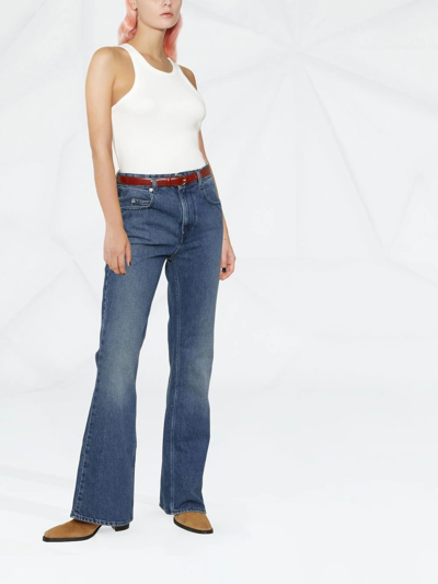 Shop Isabel Marant Étoile High-rise Flared Jeans In Blue