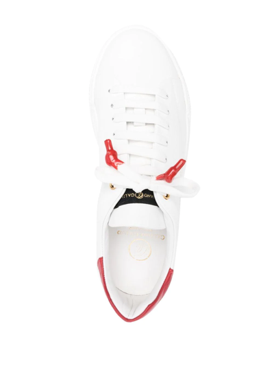 Shop Giuliano Galiano Nemesis Low-top Sneakers In White