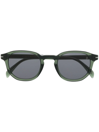 Shop Eyewear By David Beckham Wayfarer Tinted-lens Sunglasses In Green