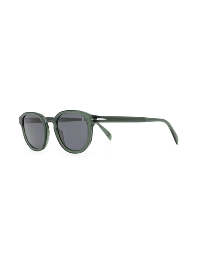 Shop Eyewear By David Beckham Wayfarer Tinted-lens Sunglasses In Green