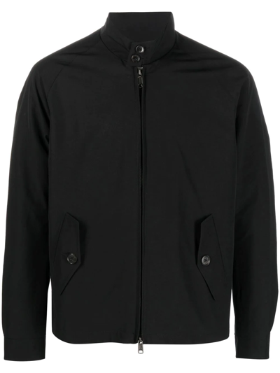 Shop Baracuta Lightweight Cotton Jacket In Black