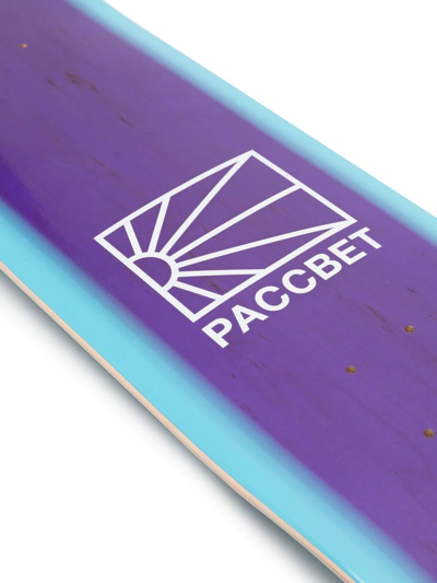 Shop Paccbet Logo-print Detail Skateboard In Purple