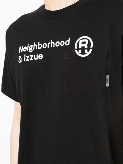 Shop Izzue Logo-print T-shirt In Black