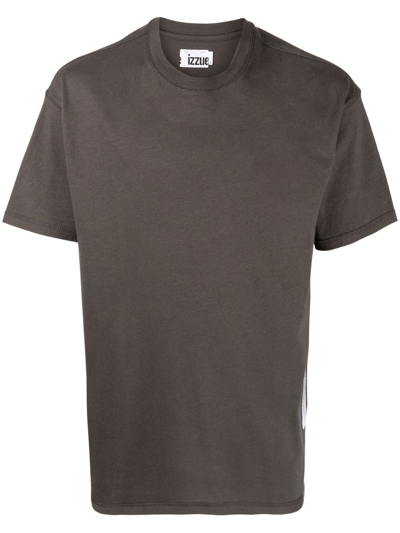 Shop Izzue Reserved-print T-shirt In Brown