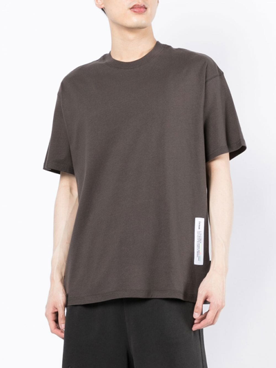 Shop Izzue Reserved-print T-shirt In Brown