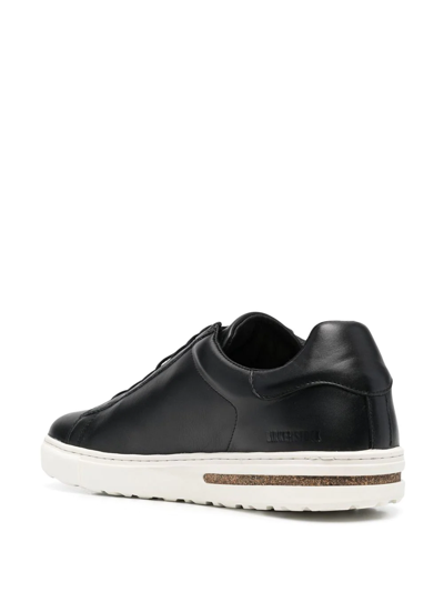 Shop Birkenstock Lace-up Leather Sneakers In Black