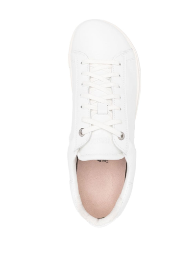 Shop Birkenstock Lace-up Low-top Sneakers In White