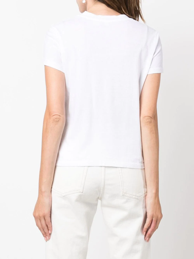 Shop James Perse Short Sleeve T-shirt In White
