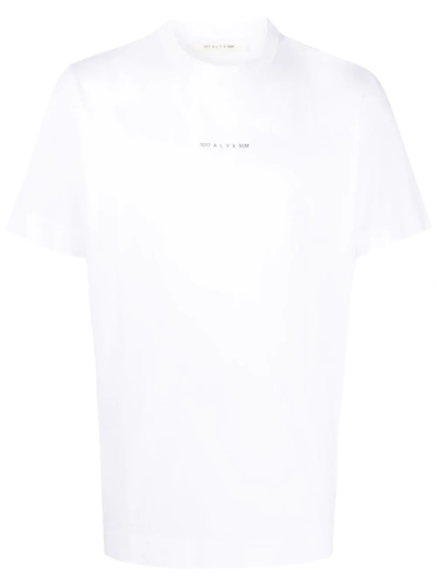 Shop Alyx Logo Crew-neck T-shirt In White