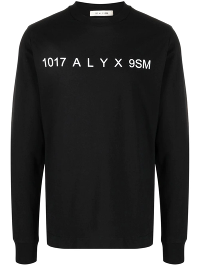 Shop Alyx Logo-print Cotton T-shirt In Black